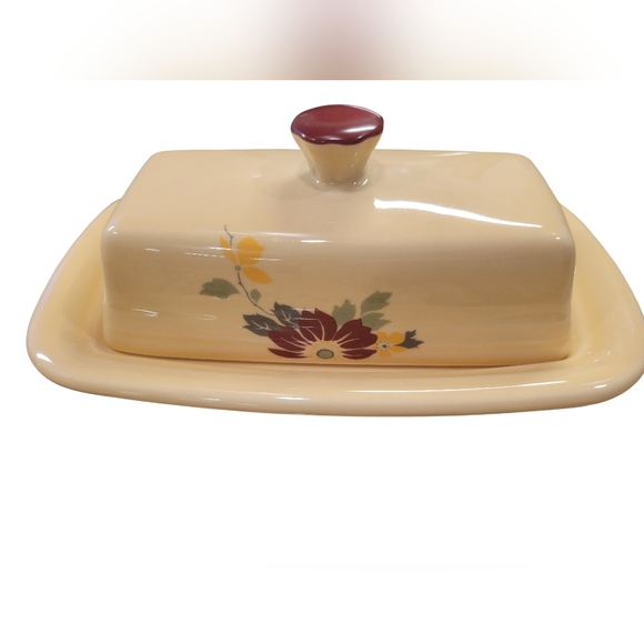 Fiesta HLCCA 2017 Conference Exclusive Clematis Butter Dish Fiestaware - Picture 2 of 7